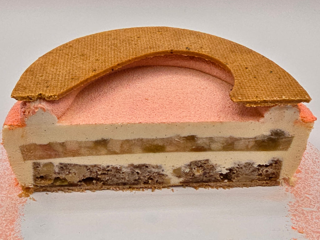 Apple Strudel Mousse Cake Slice