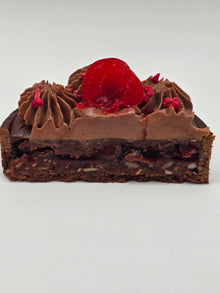 Cherry Amaretto Dark Chocolate Tart