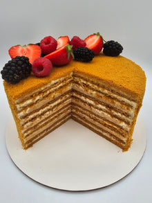 Honey Cake with Caramel Filling