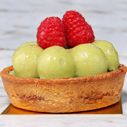 Matcha Raspberry Tart