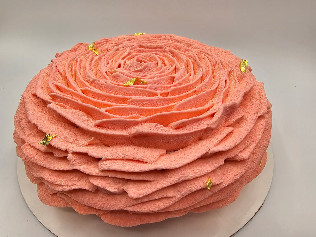 Rose Raspberry Mousse Cake