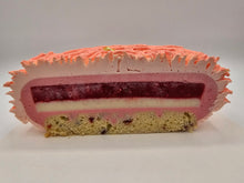 Rose Raspberry Mousse Cake Slice